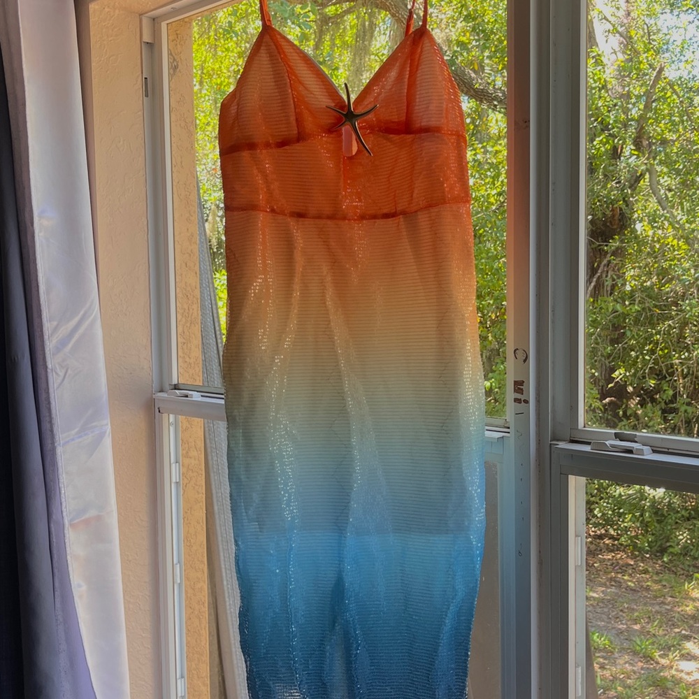 Vibrant Ombre Maxi Dress